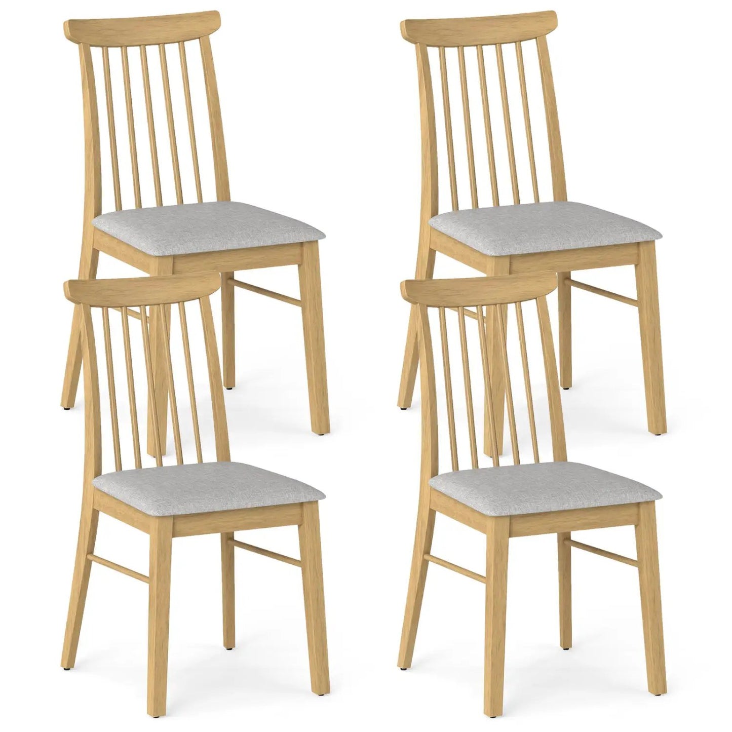 Dining Chairs Set of 4 Fabric Upholstered