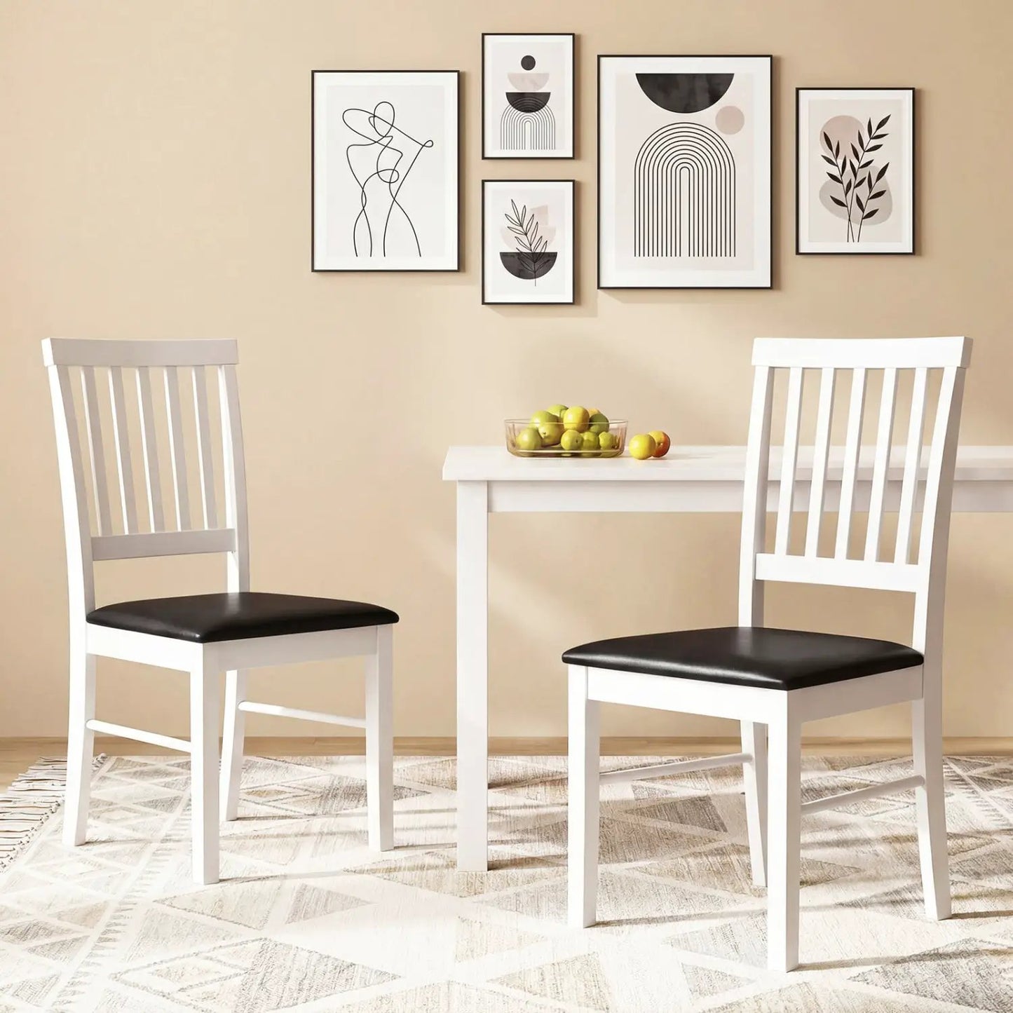 Dining Chairs Set of 2 Modern Mid Century