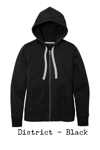 Dinna Fash Scottish Thistle Embroidered Zipper Sweatshirt Hoodie - Outlander Inspiration - Tampa Home & Garden Store