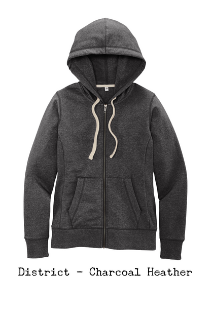 Dinna Fash Scottish Thistle Embroidered Zipper Sweatshirt Hoodie - Outlander Inspiration - Tampa Home & Garden Store