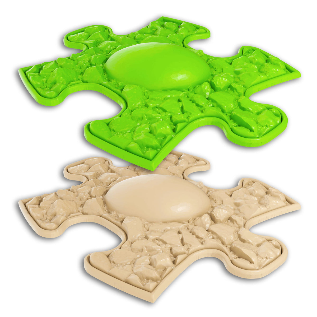 Tots Minis Puzzle Set play mats green and beige interlocking pieces on Tampa Home & Garden Store