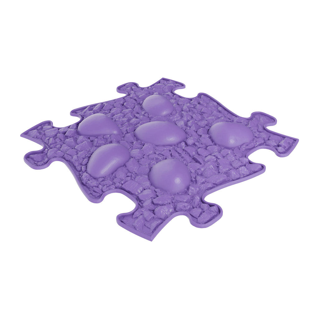Purple sensory play mats set with interlocking tiles and pebble texture by TINNITOTS on Tampa Home & Garden Store