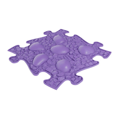 Purple sensory play mats set with interlocking tiles and pebble texture by TINNITOTS on Tampa Home & Garden Store