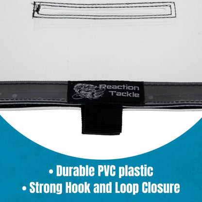 Reaction Tackle lure wrap on black fabric strap with logo patch on Tampa Home & Garden Store
