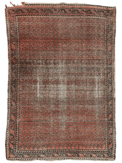Distressed Persian Paisley Rug 3’8” x 5’2” - Tampa Home & Garden Store