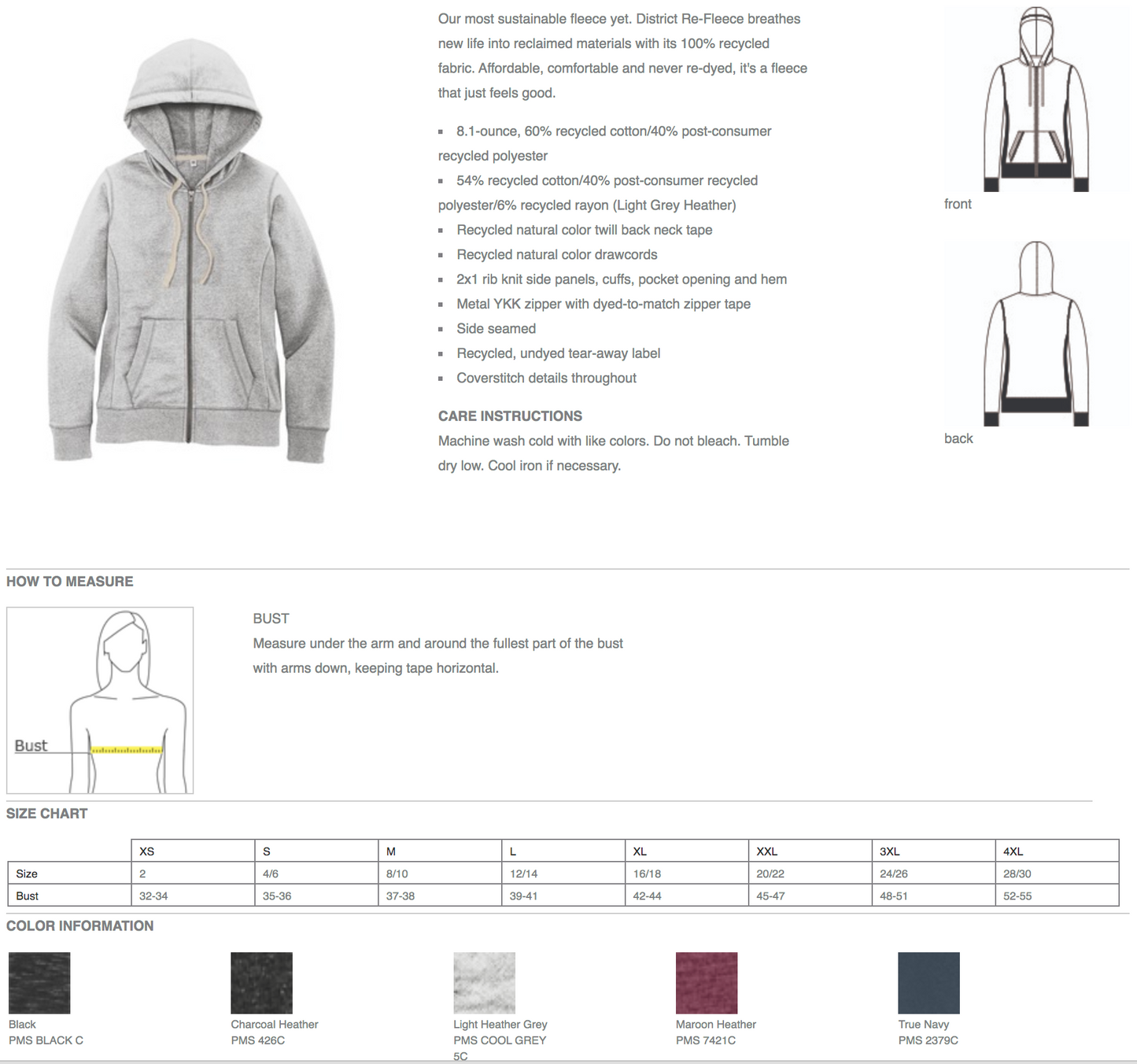 Sweat-shirt à capuche zippé brodé motif chardon écossais Dinna Fash - Inspiration Outlander