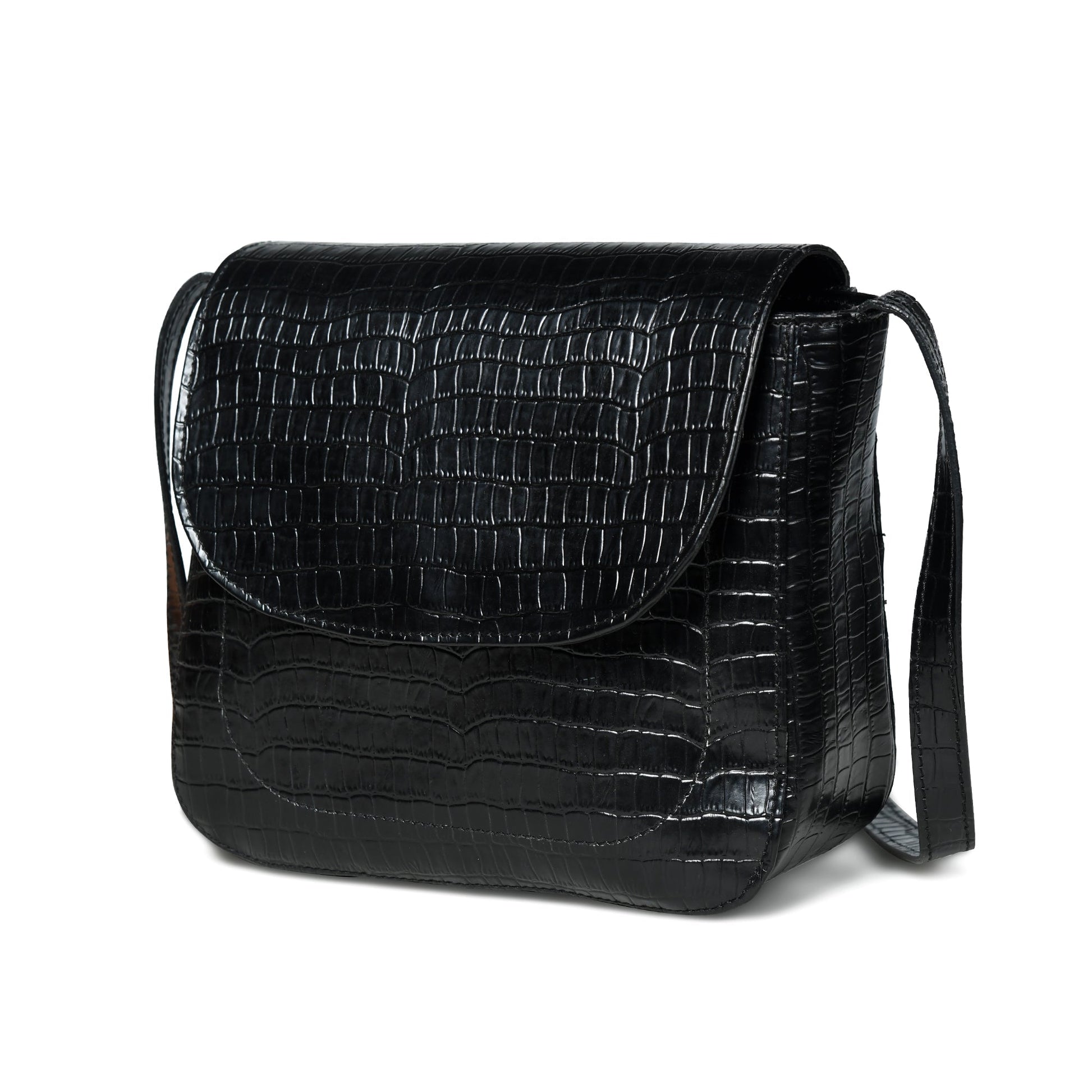 Diva Black Croco Sling Bag - Tampa Home & Garden Store