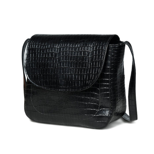 Diva Black Croco Sling Bag - Tampa Home & Garden Store