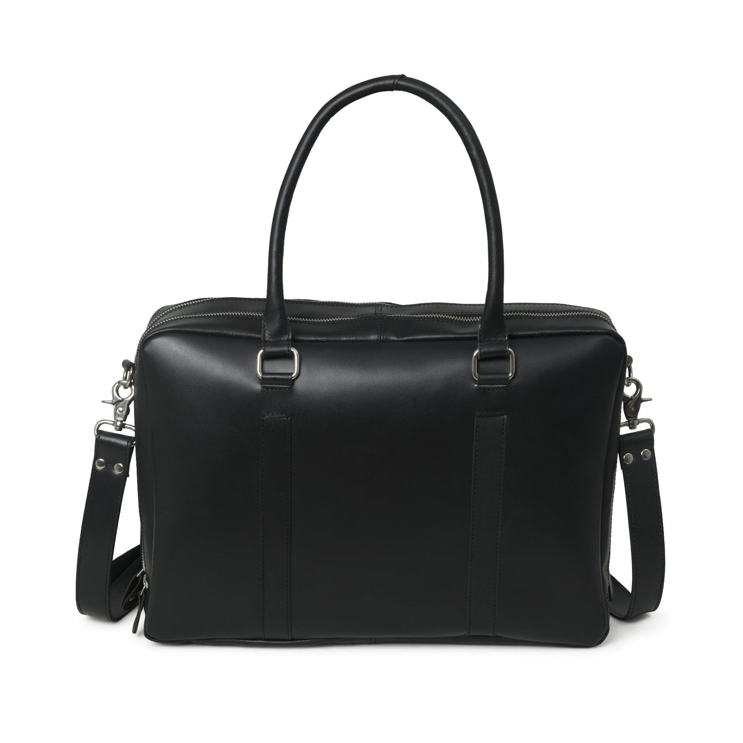 Dixon Black Buffalo Leather Laptop Briefcase - Tampa Home & Garden Store