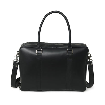 Dixon Black Buffalo Leather Laptop Briefcase - Tampa Home & Garden Store