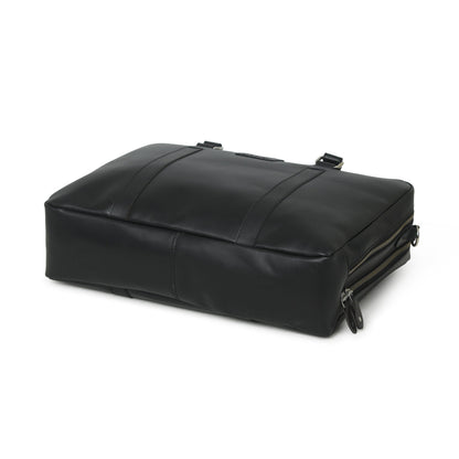 Dixon Black Buffalo Leather Laptop Briefcase - Tampa Home & Garden Store