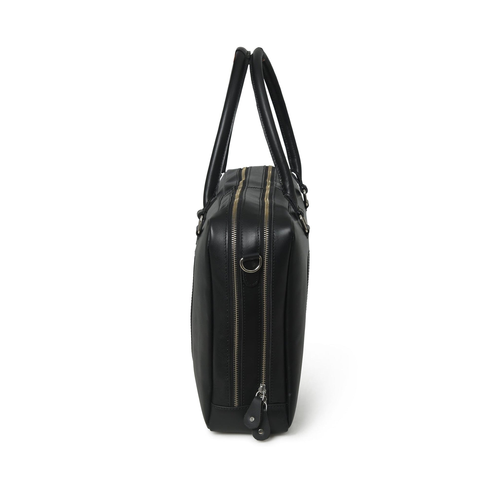 Dixon Black Buffalo Leather Laptop Briefcase - Tampa Home & Garden Store
