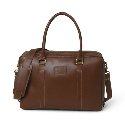 Dixon Brown Buffalo Leather Laptop Office Briefcase - Tampa Home & Garden Store