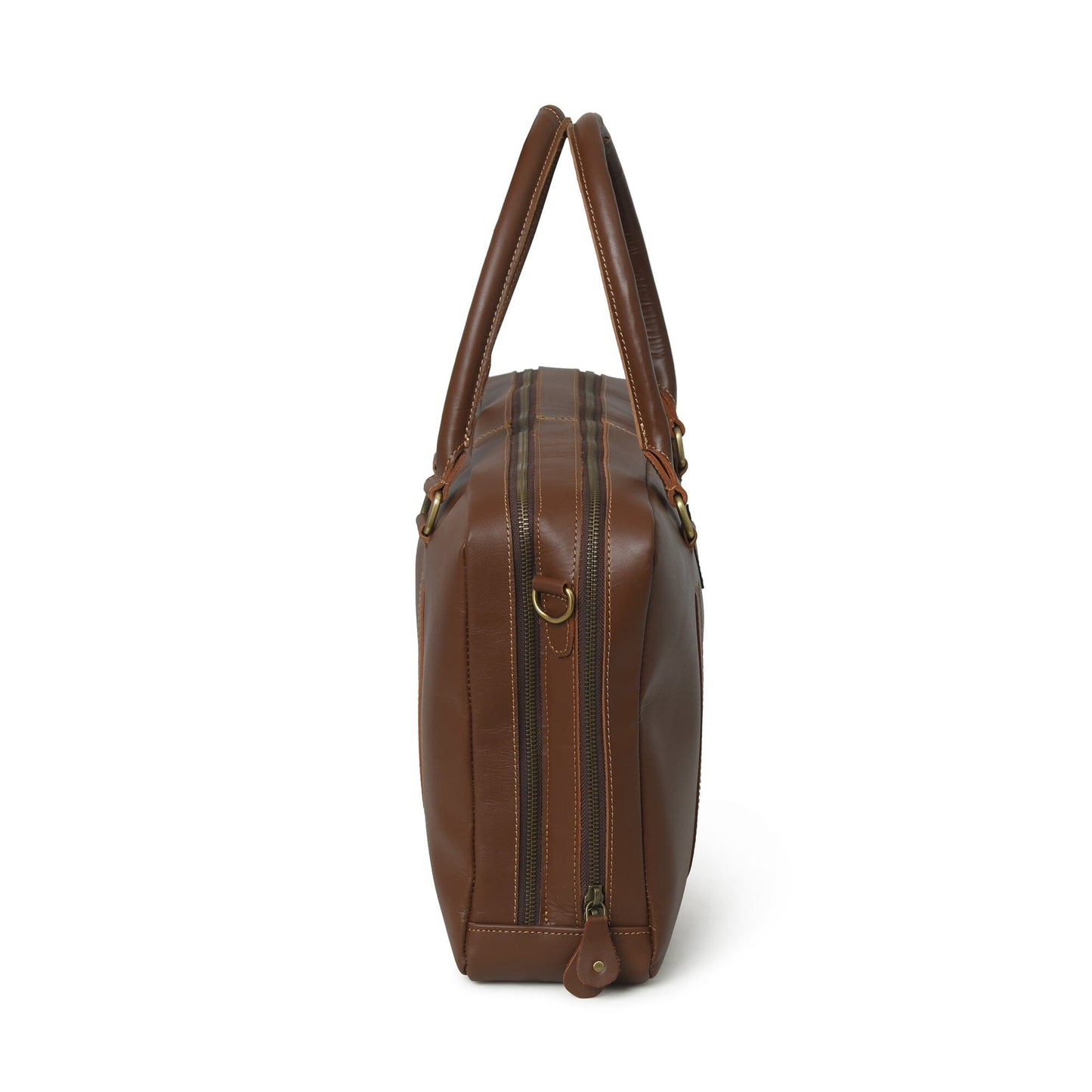 Dixon Brown Buffalo Leather Laptop Office Briefcase - Tampa Home & Garden Store