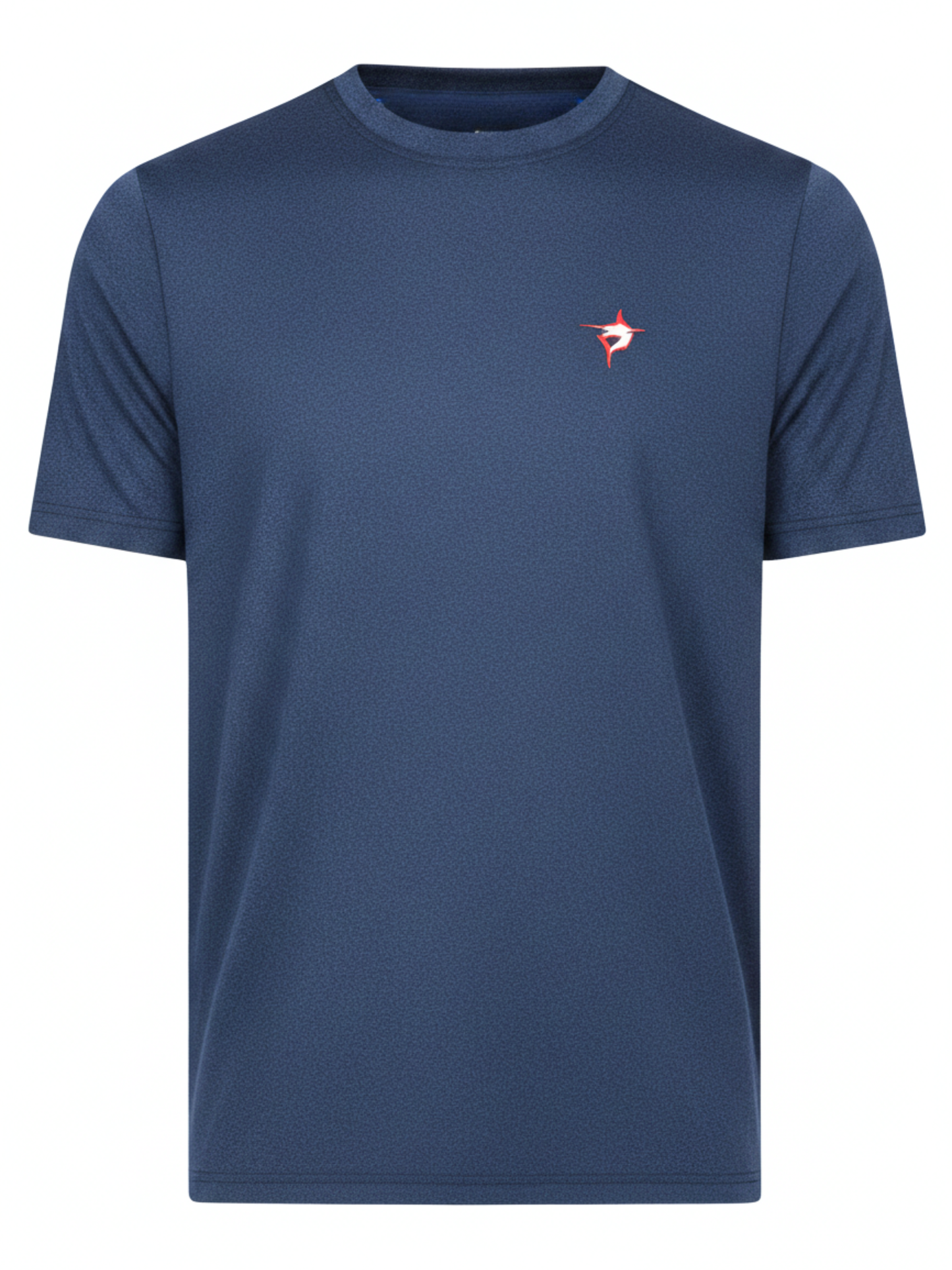 Dockside Performance Tee navy heather with White Water Life logo on chest on Tampa Home & Garden Store