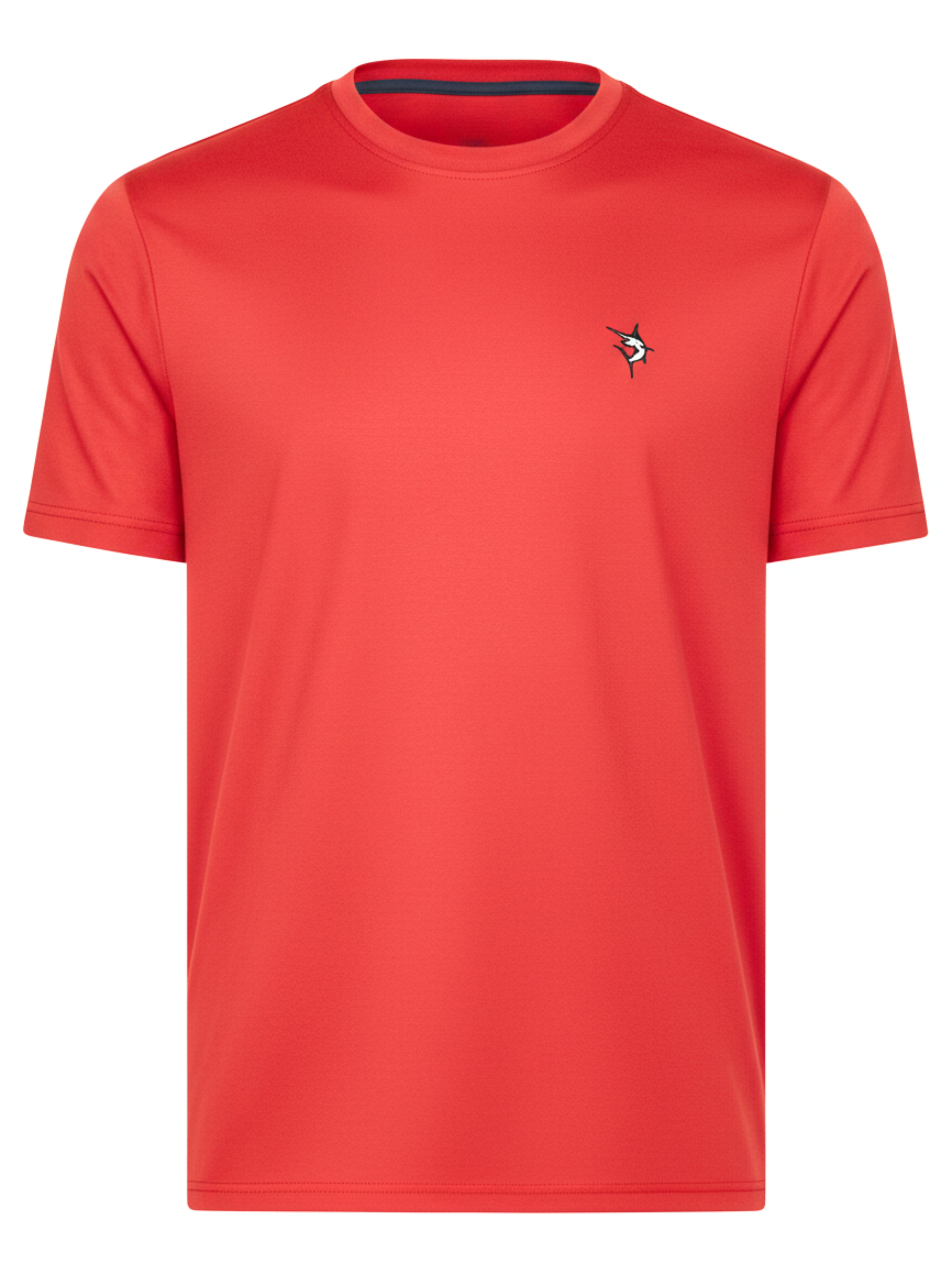 Dockside Performance Tee red with left chest logo White Water Life on Tampa Home & Garden Store