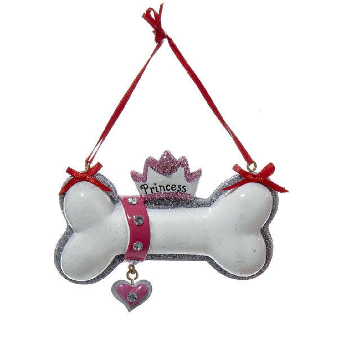 Dog Bone Ornaments - Princess - Tampa Home & Garden Store