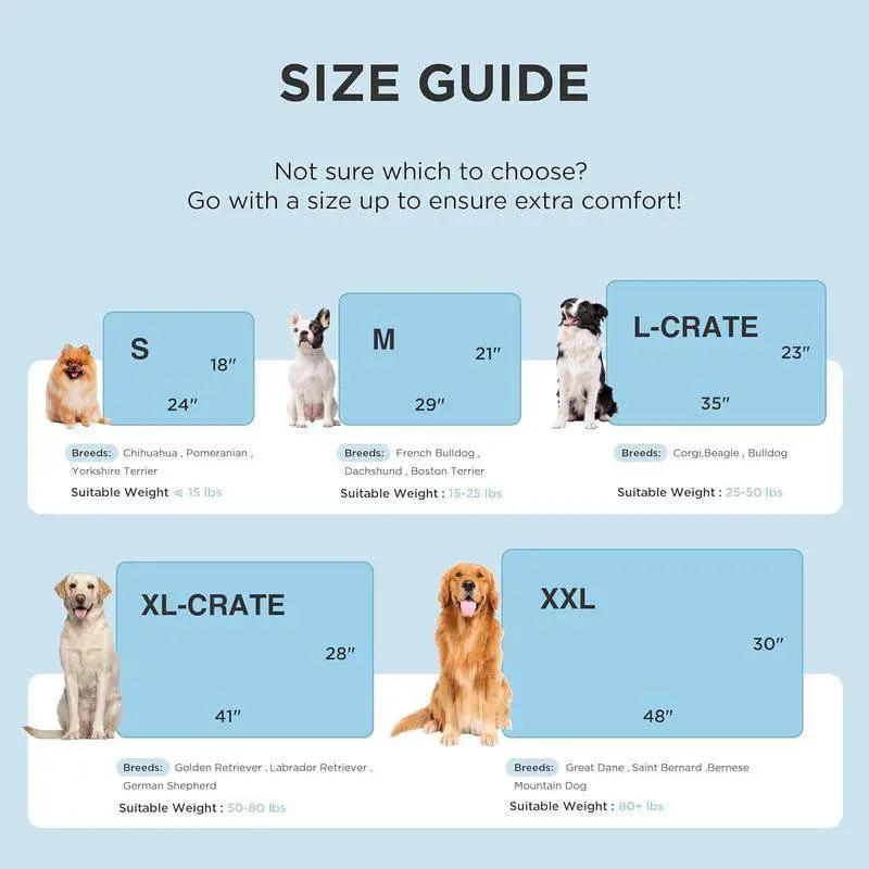 Dog Cooling Mat – Washable Summer Crate Pad for Large Dogs (Up to 50 lbs), Non-Slip, Portable, QMAX>0.5 Cooling Tech - Tampa Home & Garden Store