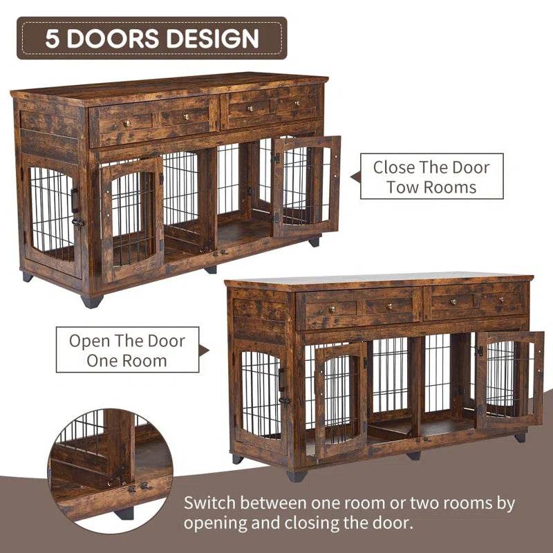 Dog Crate Furniture with Openable Partition - Tampa Home & Garden Store