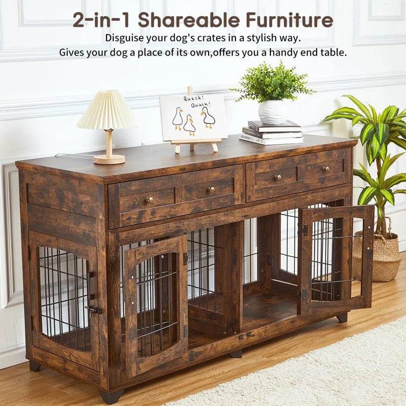 Dog Crate Furniture with Openable Partition - Tampa Home & Garden Store