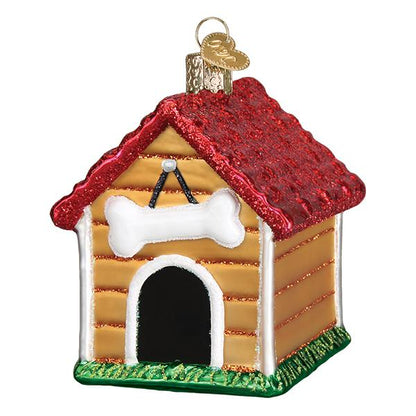 Dog House Glass Ornament - Tampa Home & Garden Store