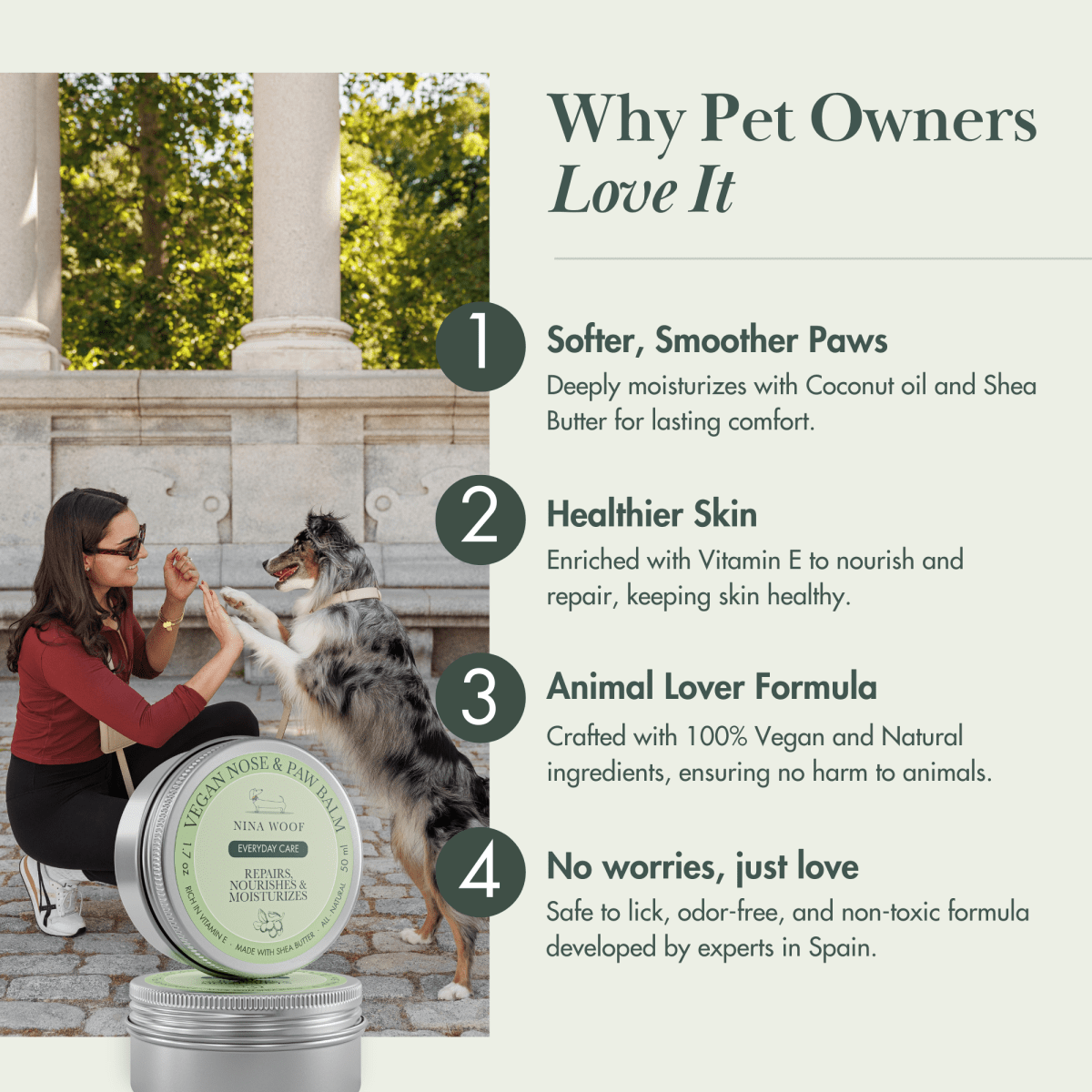 Dog Vegan Nose and Paw Balm - Tampa Home & Garden Store