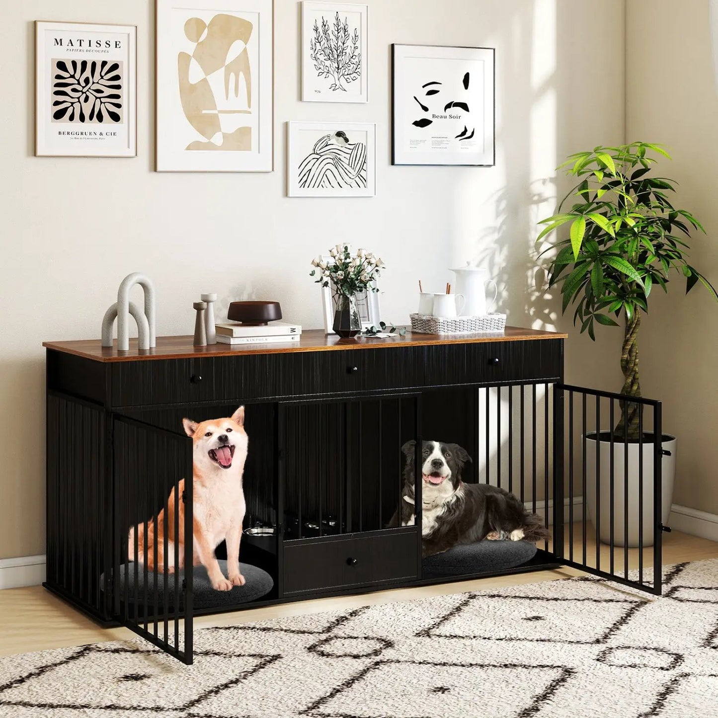 Dog Crate Furniture Indoor Modern Kennel