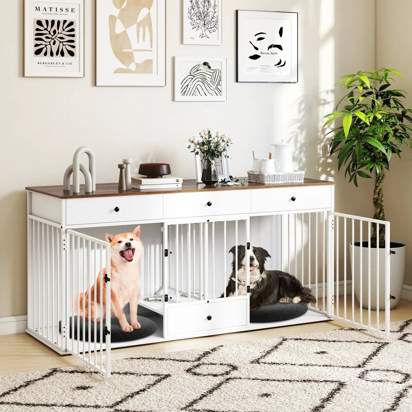 Dog Crate Furniture Indoor Modern Kennel