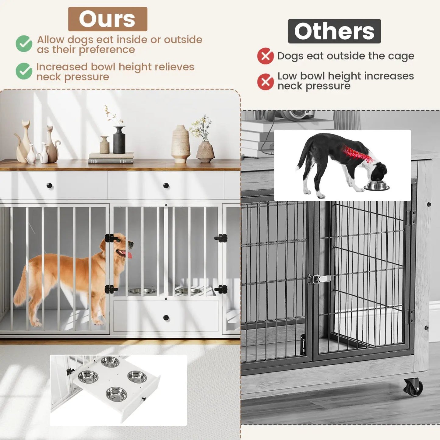 Dog Crate Furniture Indoor Modern Kennel
