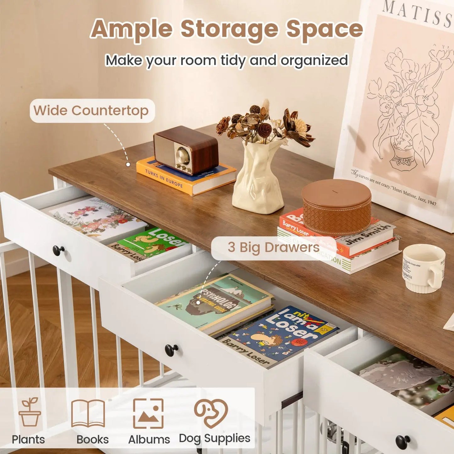 Dog Crate Furniture Indoor Modern Kennel