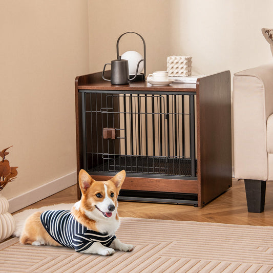Dog Crate Indoor Dog Cage with Removable Tray and Lockable Door - Tampa Home & Garden Store