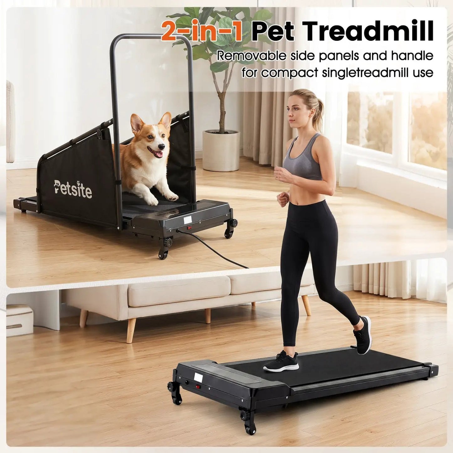 Dog Treadmill With Remote Control and LCD Display