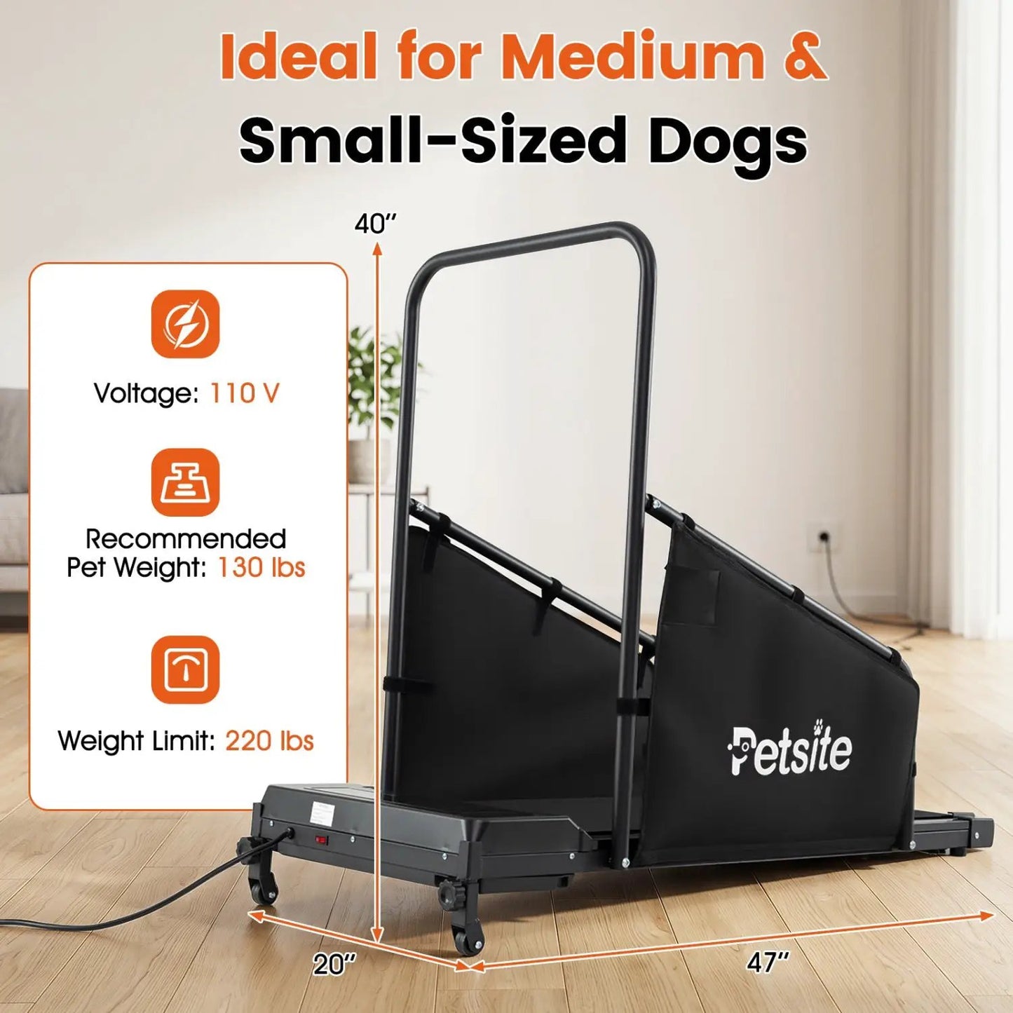 Dog Treadmill With Remote Control and LCD Display