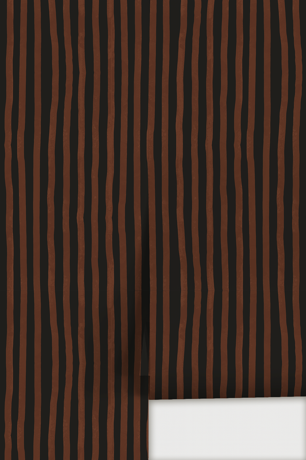 Dolce Stripe Wallpaper, black and chocolate brown - Tampa Home & Garden Store