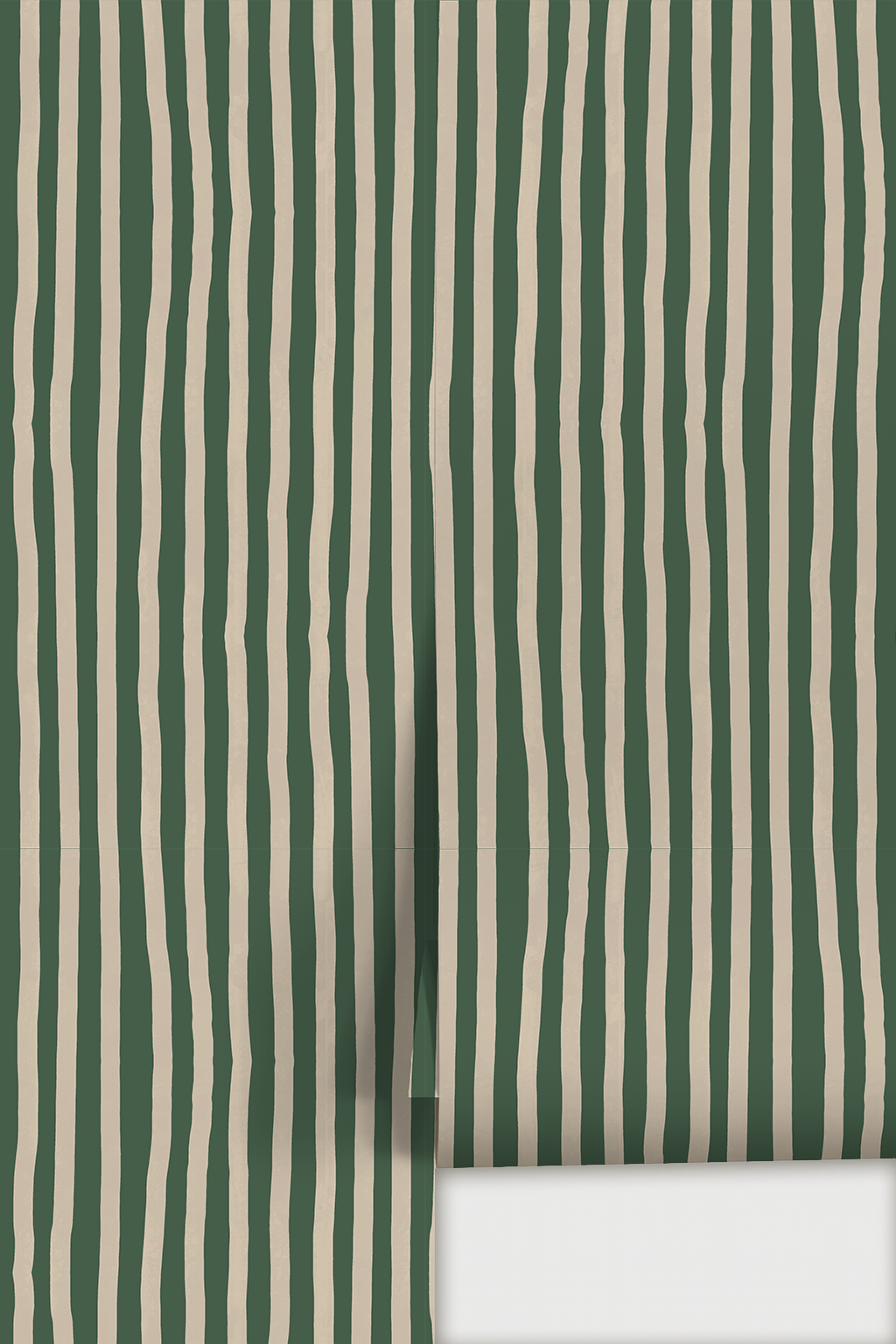 Dolce Stripe Wallpaper, green and beige - Tampa Home & Garden Store