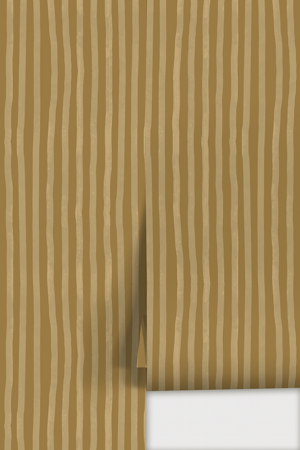 Dolce Stripe Wallpaper, mustard yellow and butter - Tampa Home & Garden Store