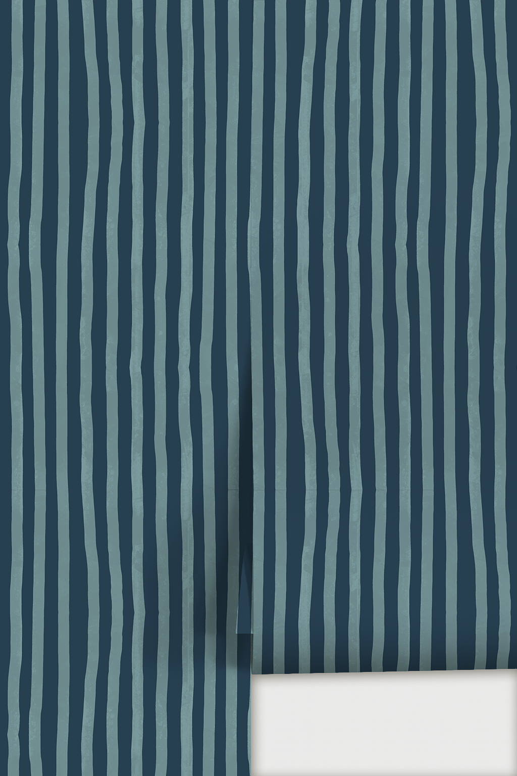 Dolce Stripe Wallpaper, navy and light blue - Tampa Home & Garden Store
