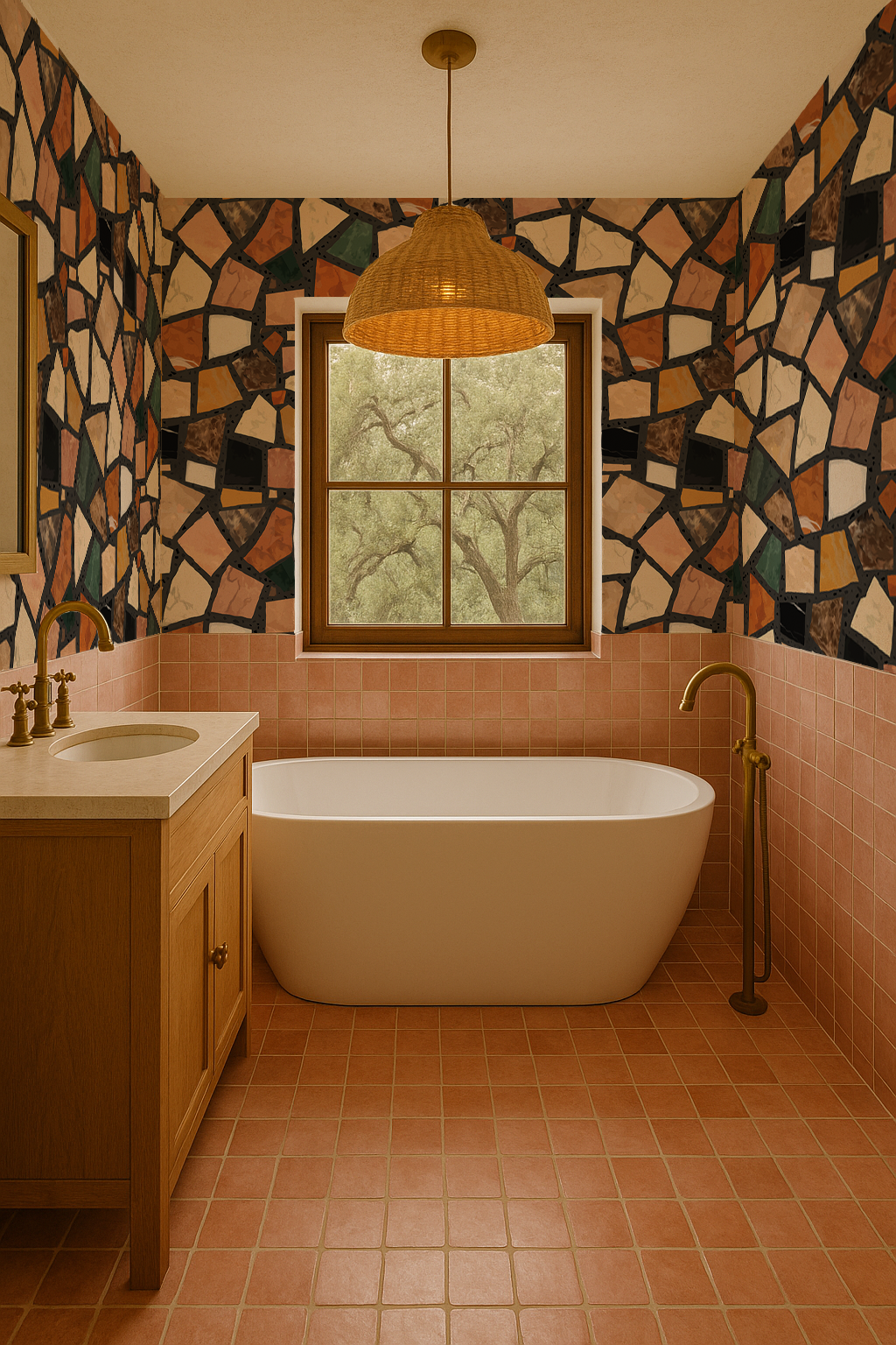 Dolce Terrazzo Wallpaper, black - Tampa Home & Garden Store
