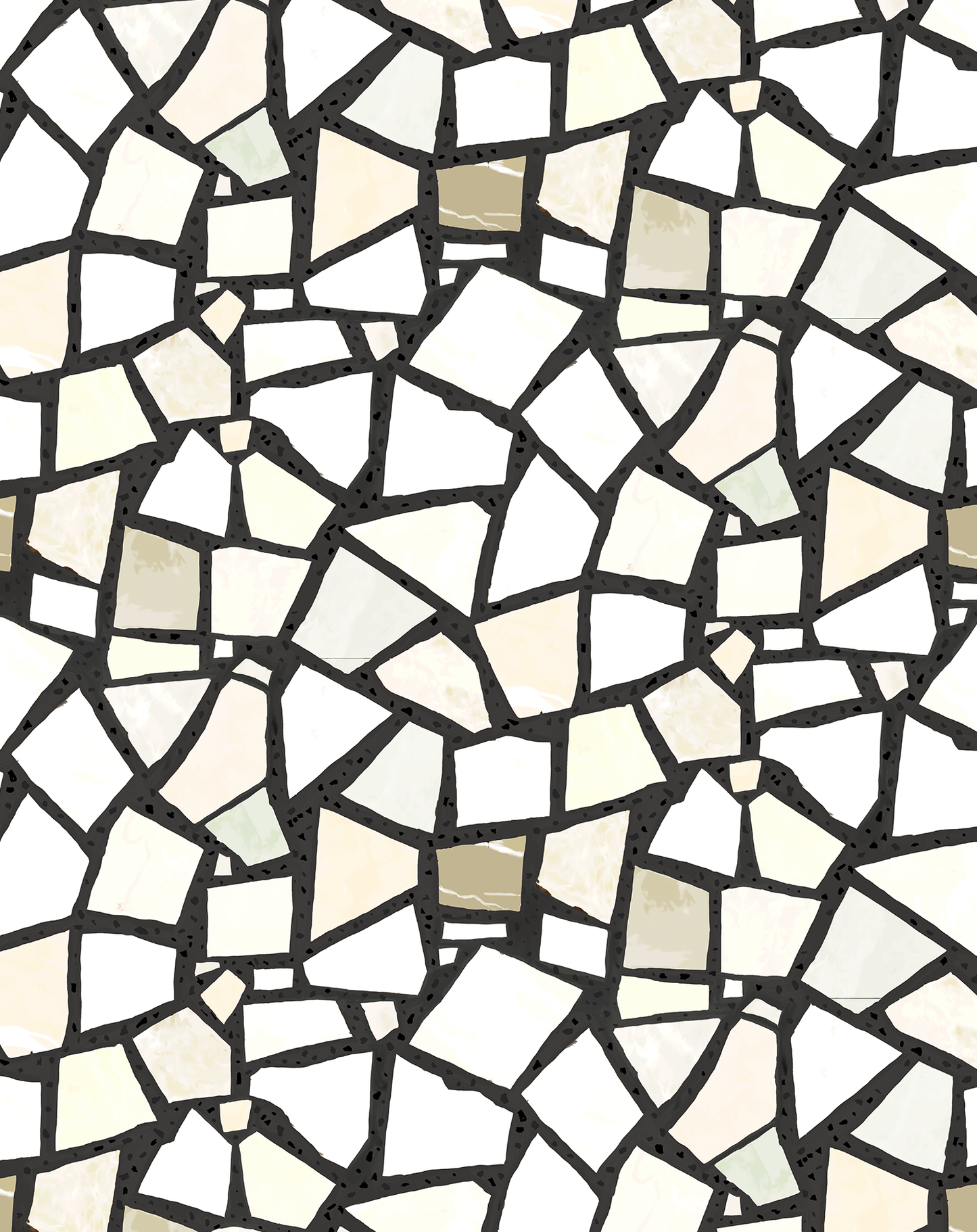 Dolce Terrazzo Wallpaper, black and white - Tampa Home & Garden Store