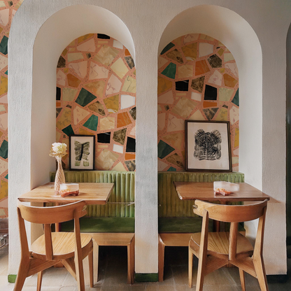 Dolce Terrazzo Wallpaper, peach - Tampa Home & Garden Store