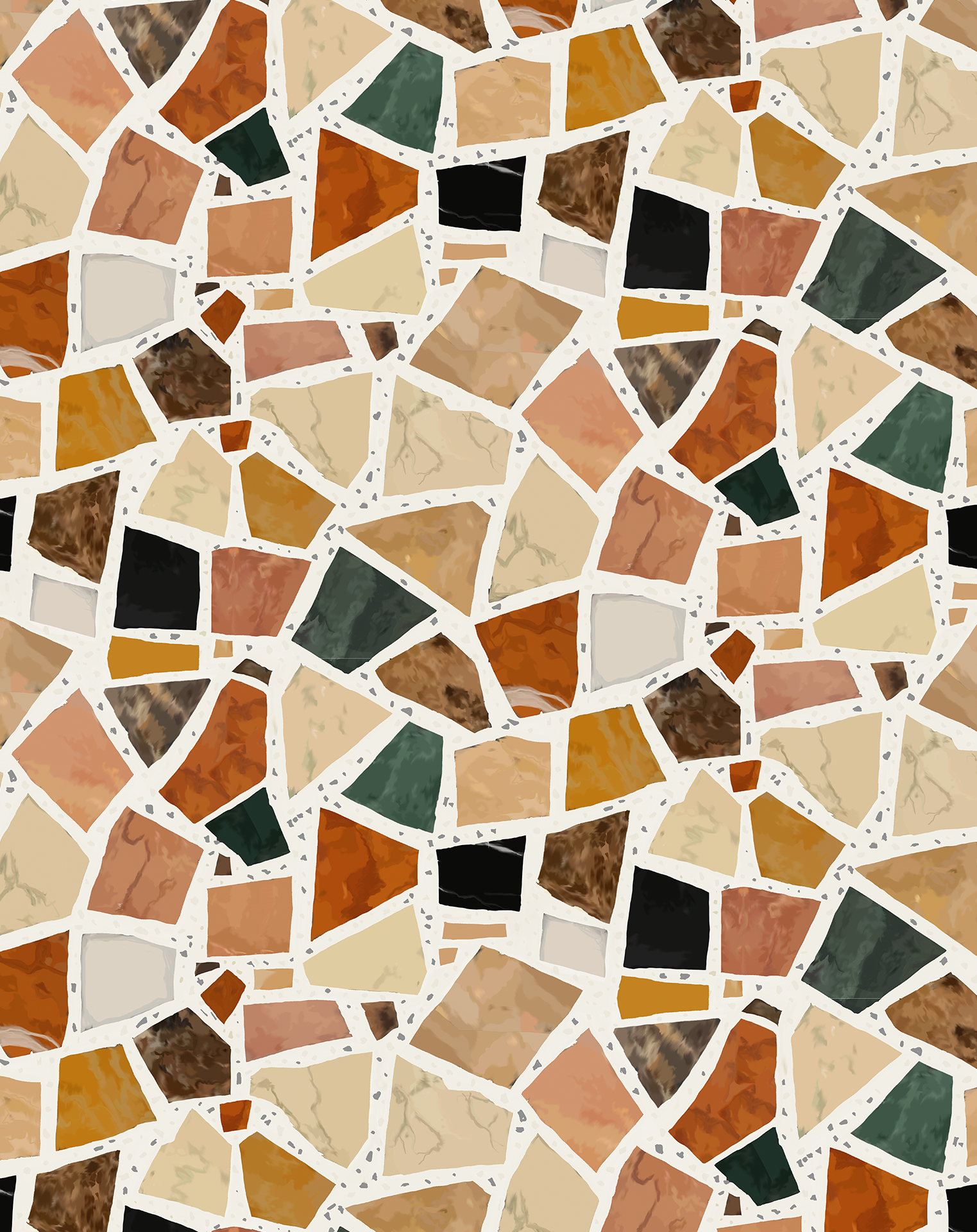 Dolce Terrazzo Wallpaper, white - Tampa Home & Garden Store
