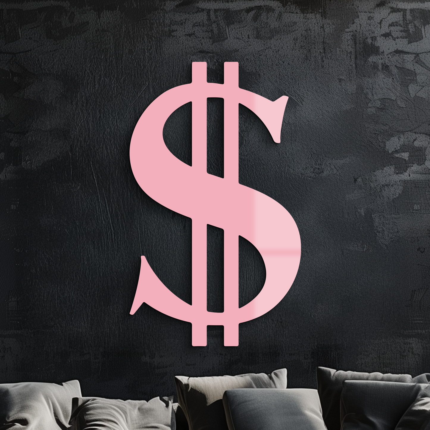 Dollar Sign Metal Wall Art – Money Symbol Modern Decor - KAFGP027 - Tampa Home & Garden Store
