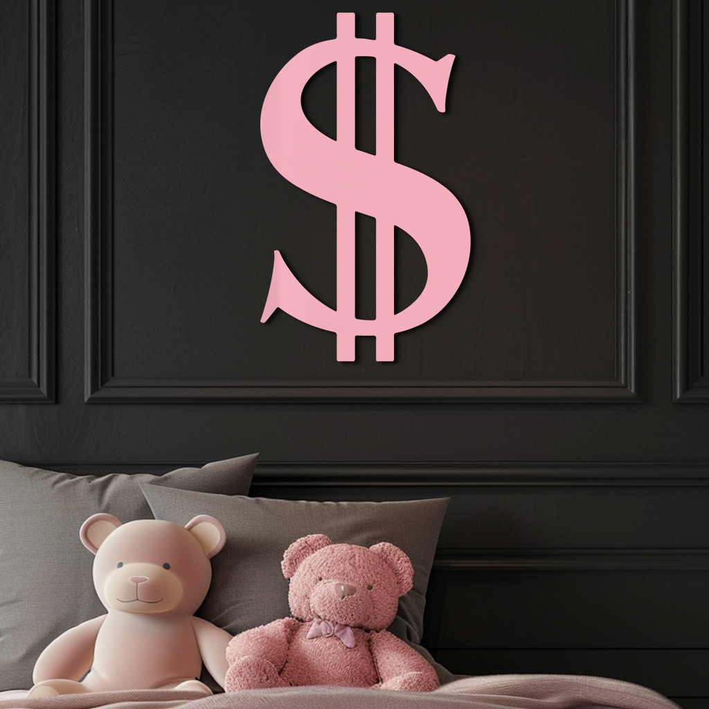 Dollar Sign Metal Wall Art – Money Symbol Modern Decor - KAFGP027 - Tampa Home & Garden Store