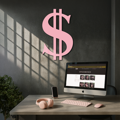 Dollar Sign Metal Wall Art – Money Symbol Modern Decor - KAFGP027 - Tampa Home & Garden Store