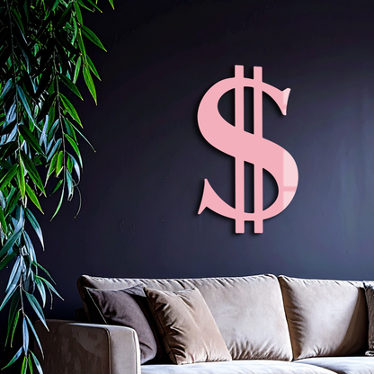 Dollar Sign Metal Wall Art – Money Symbol Modern Decor - KAFGP027 - Tampa Home & Garden Store