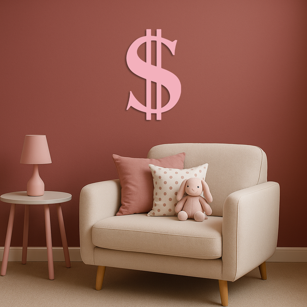 Dollar Sign Metal Wall Art – Money Symbol Modern Decor - KAFGP027 - Tampa Home & Garden Store