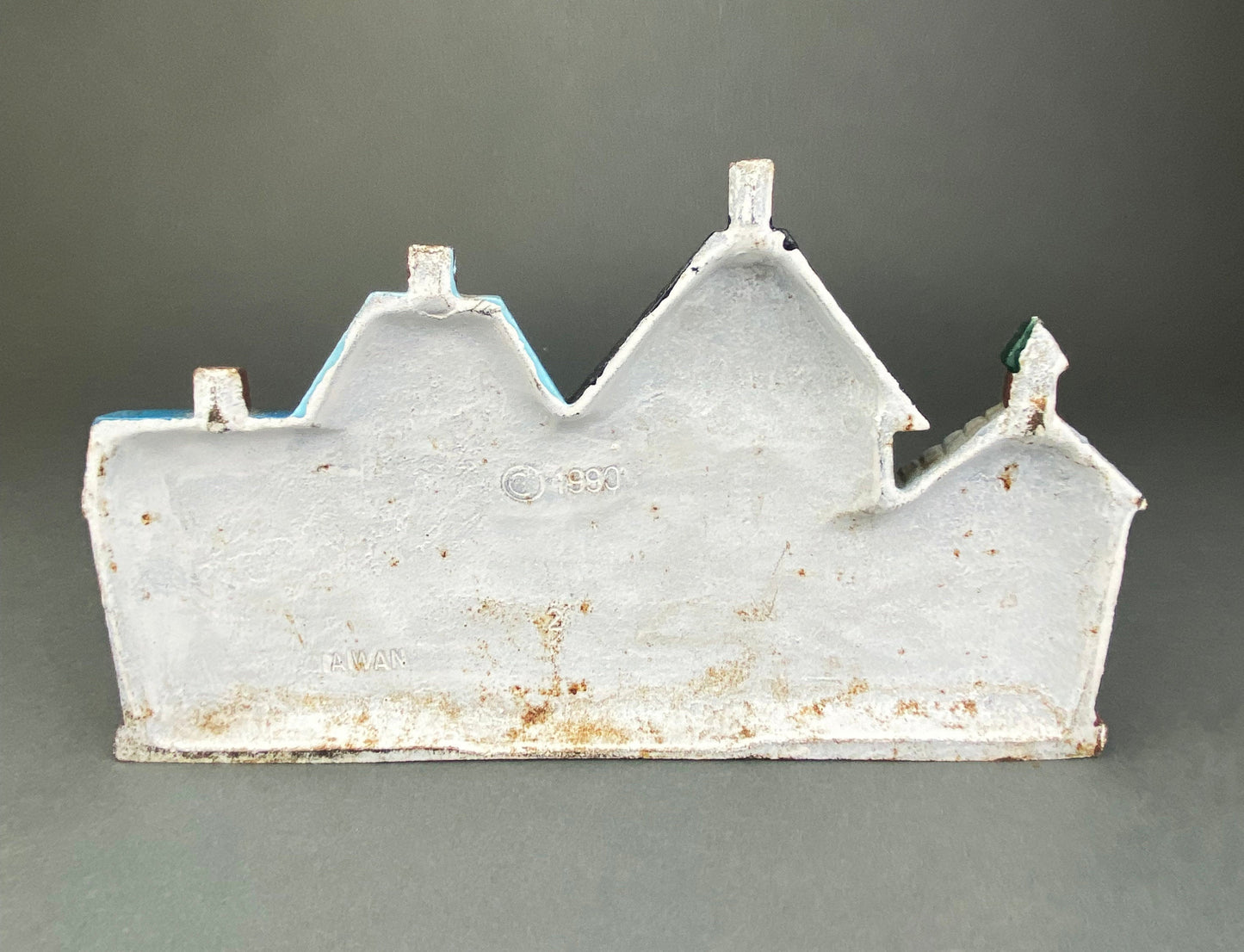 Door Stopper Shaped like Row of Houses. Vintage, Cast Iron Stopper. - Tampa Home & Garden Store