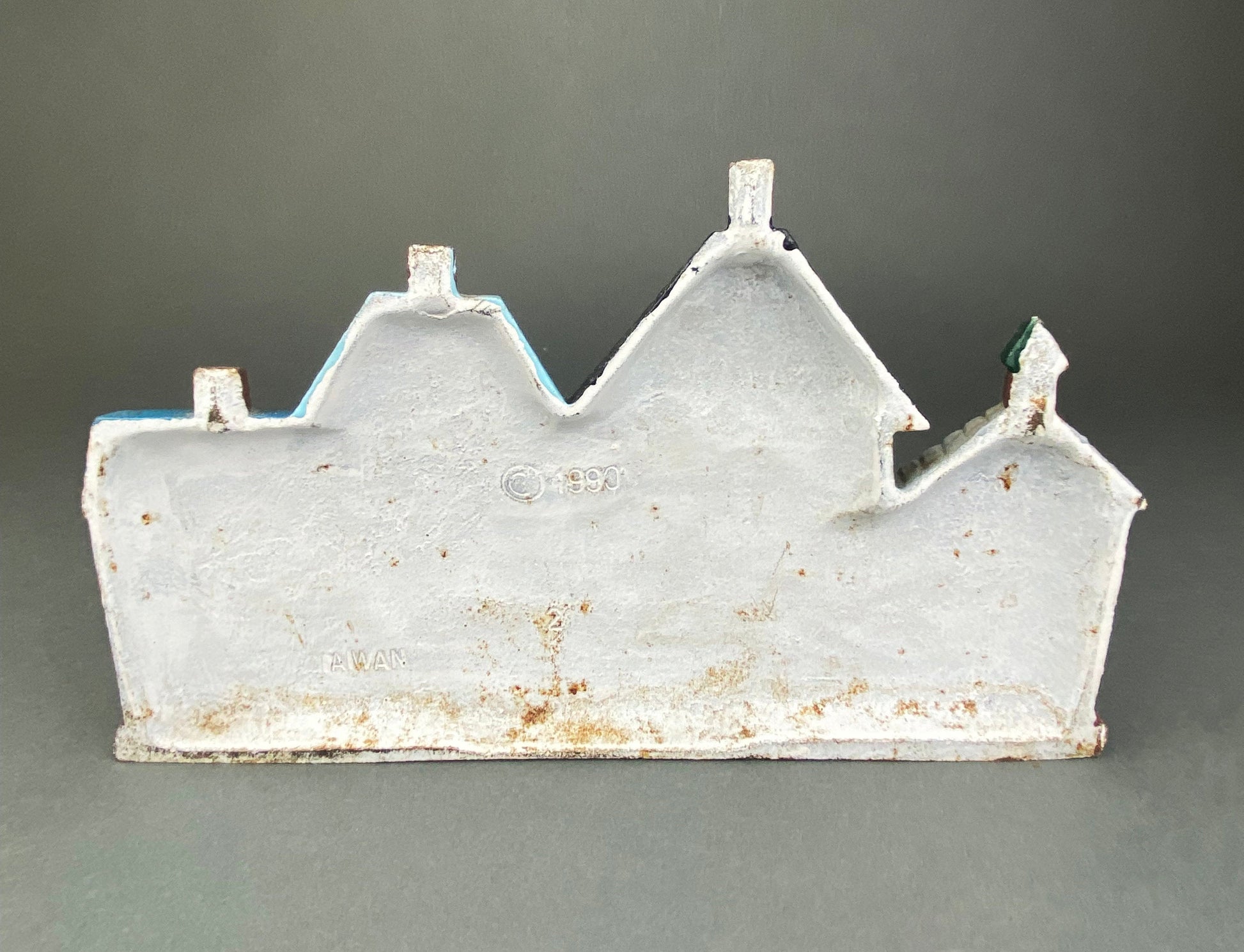 Door Stopper Shaped like Row of Houses. Vintage, Cast Iron Stopper. - Tampa Home & Garden Store