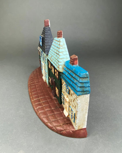 Door Stopper Shaped like Row of Houses. Vintage, Cast Iron Stopper. - Tampa Home & Garden Store