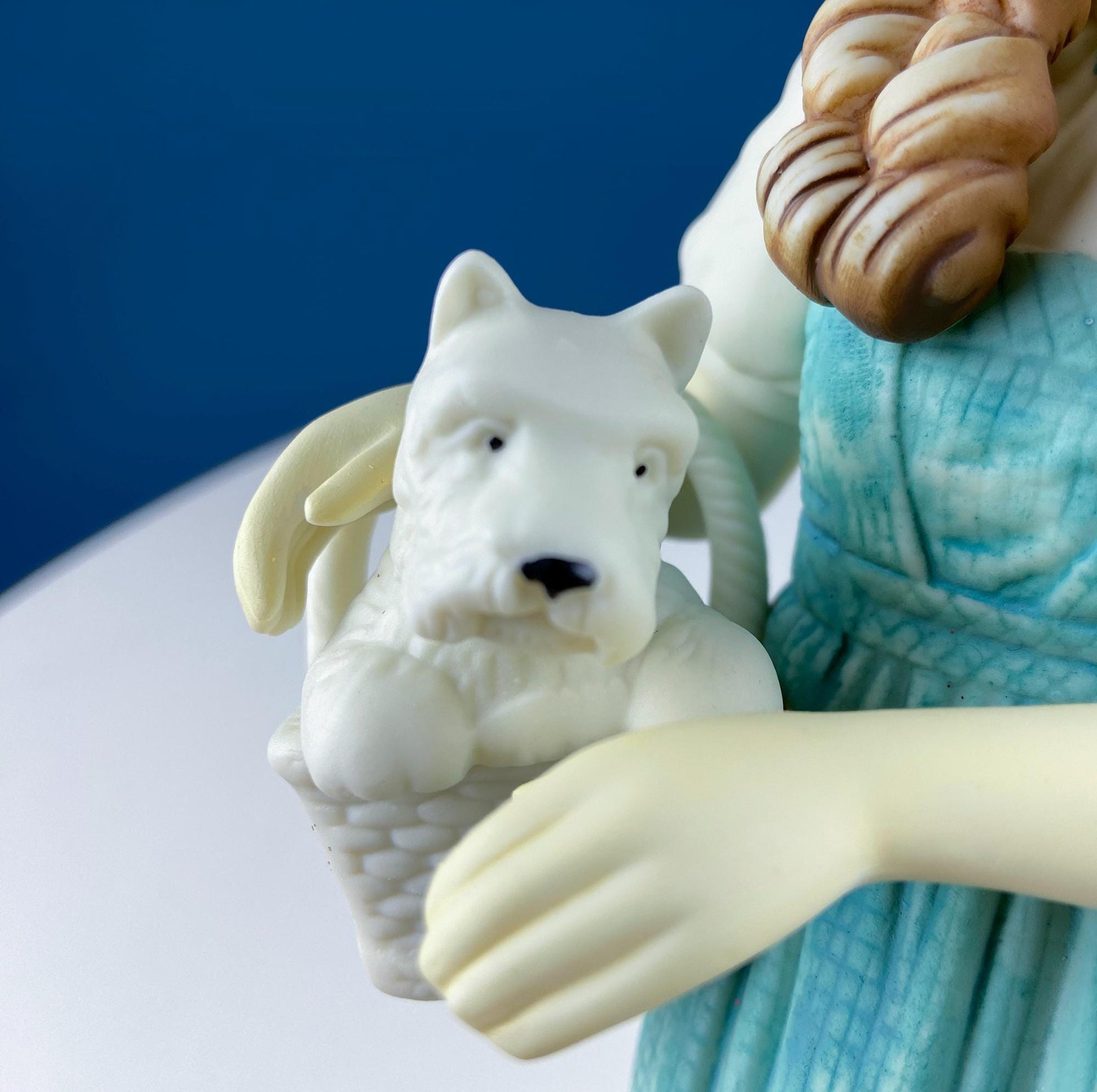 Dorthy in Wizard of Oz with Toto & Snowbabies. Dept. 56 Premiere Edition, Guest Collection. Collectible Porcelain Figurine. - Tampa Home & Garden Store